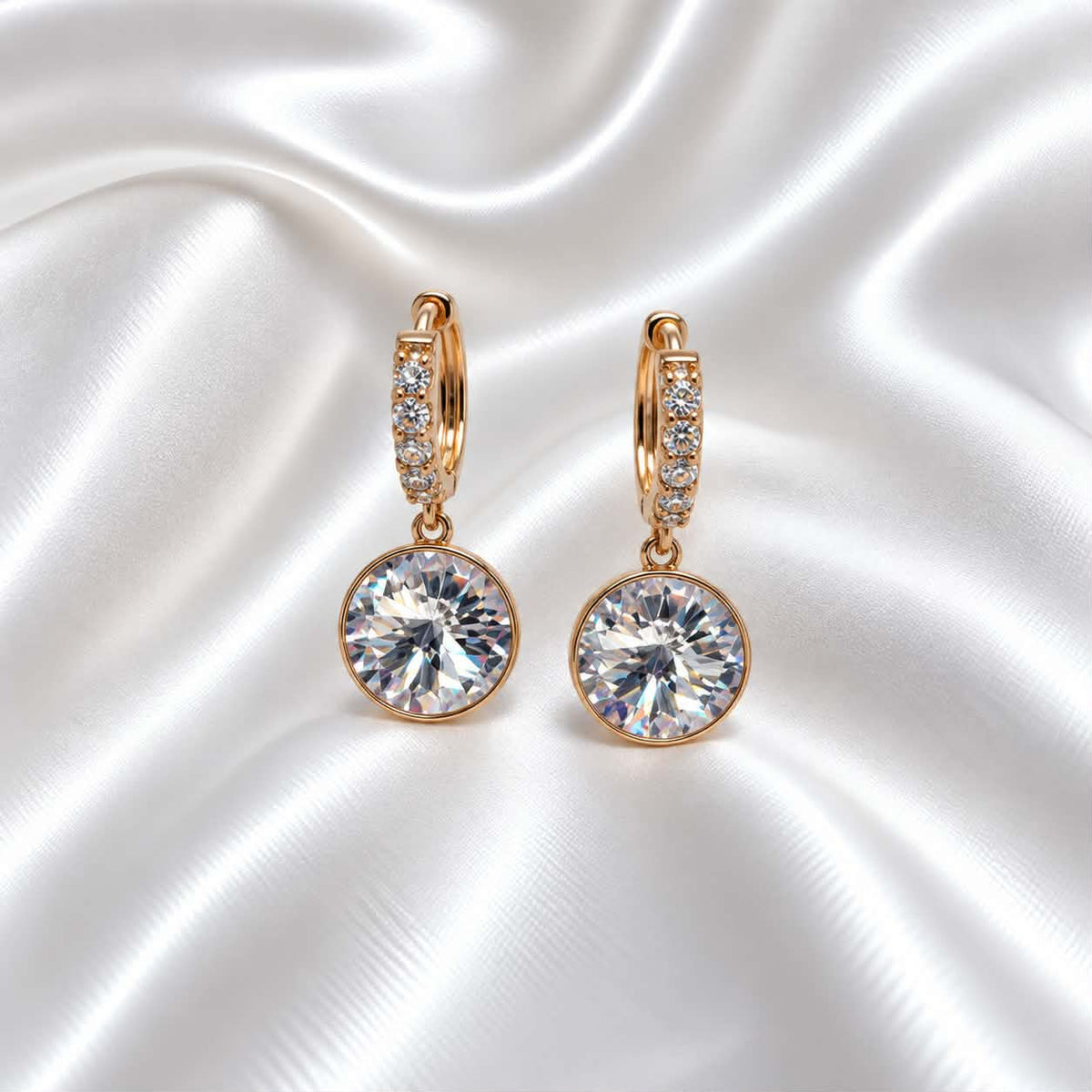 Paauksuoti medicininio metalo auskarai